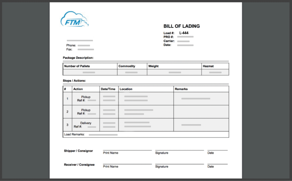 Every load includes digital access to its documents.