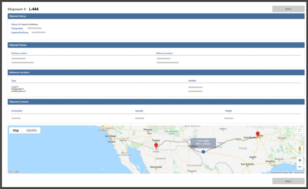 Access to extra details, like load references, notes, or customer-specific instructions, in the FTM Customer Portal helps you avoid errors.