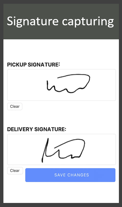Signature capturing