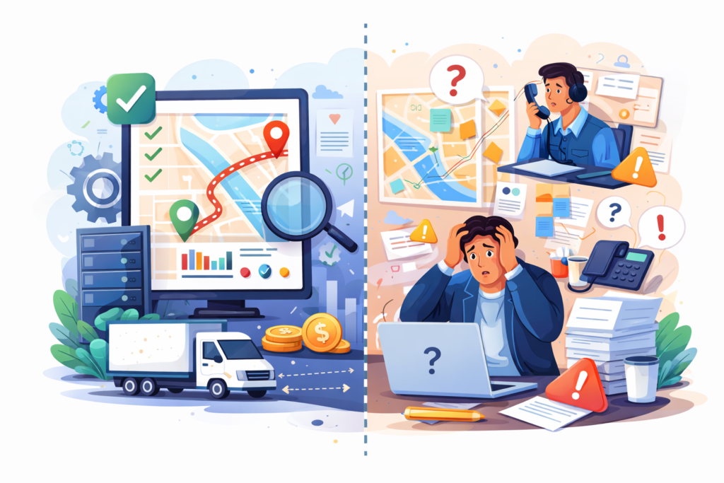 TMS vs Manual Dispatch: What Actually Changes?