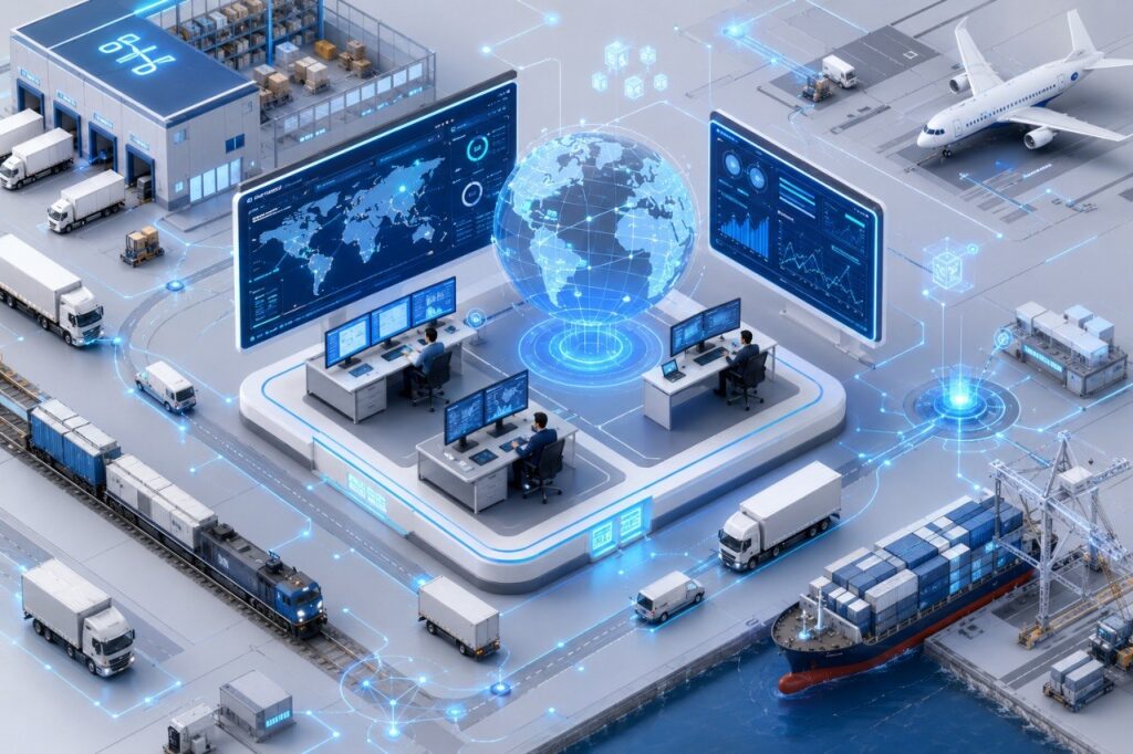 logistics automation improving real-time freight visibility