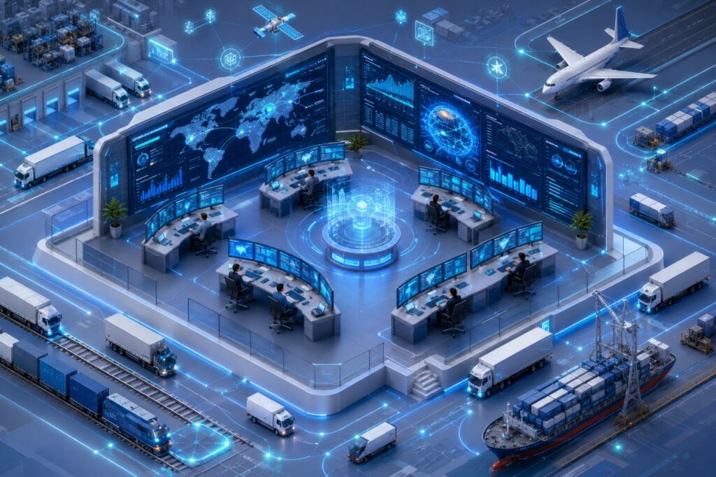 modern logistics automation platform managing freight operations