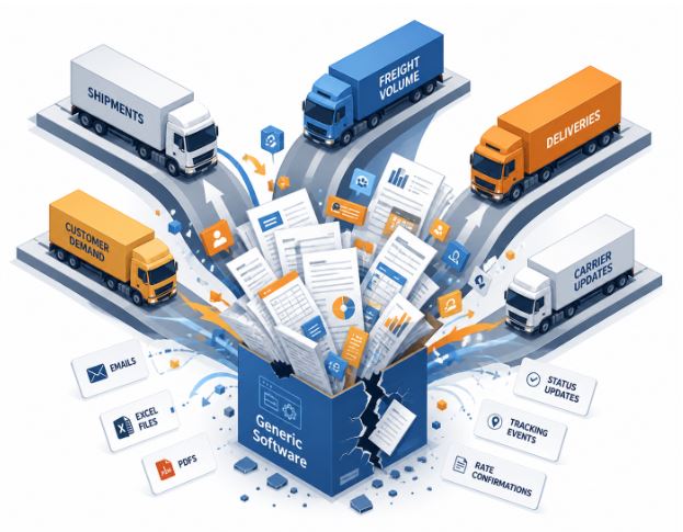 Generic TMS software struggling to keep up with the demands of a scaling logistics operation