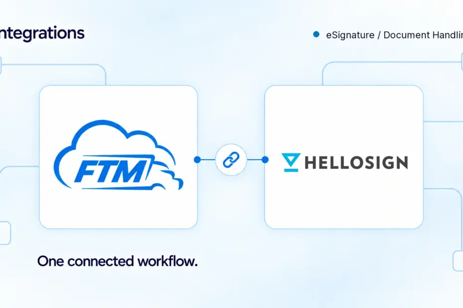 FTM integration with HelloSign for document signing