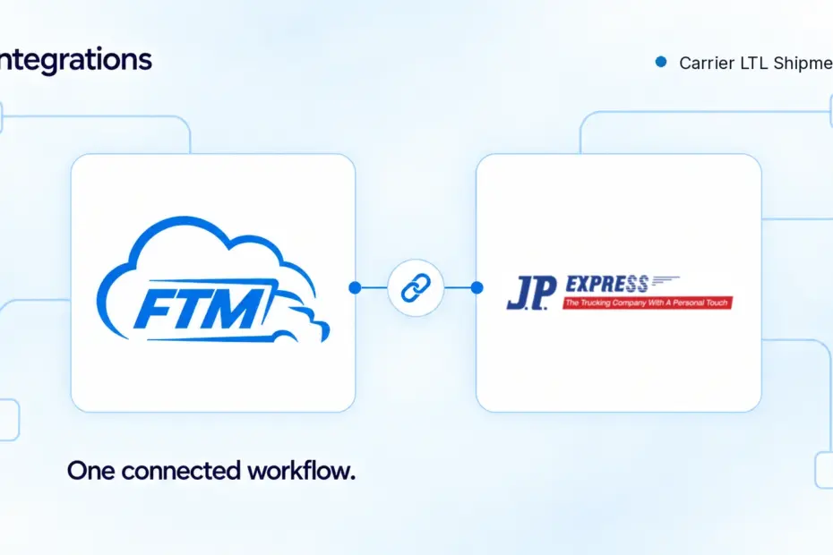 FTM integration with JP Express for LTL shipments