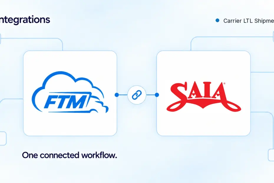 FTM integration with SAIA for LTL shipments