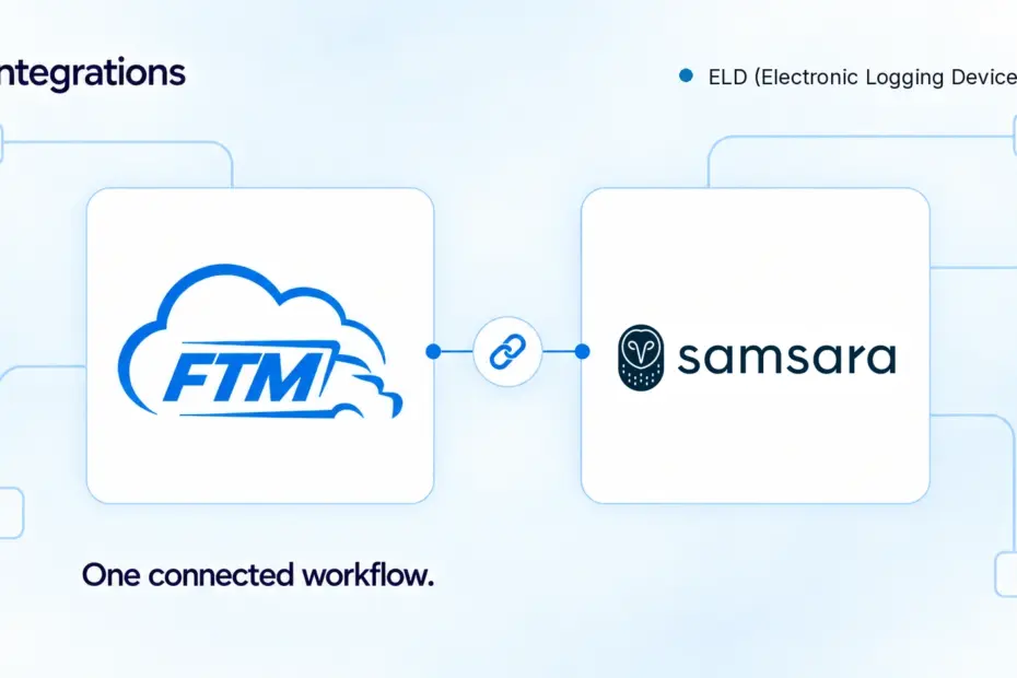 FTM integration with Samsara for ELD and telematics workflows