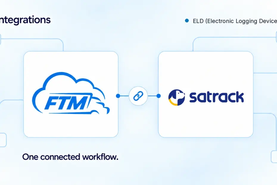FTM integration with Satrack for ELD and telematics workflows
