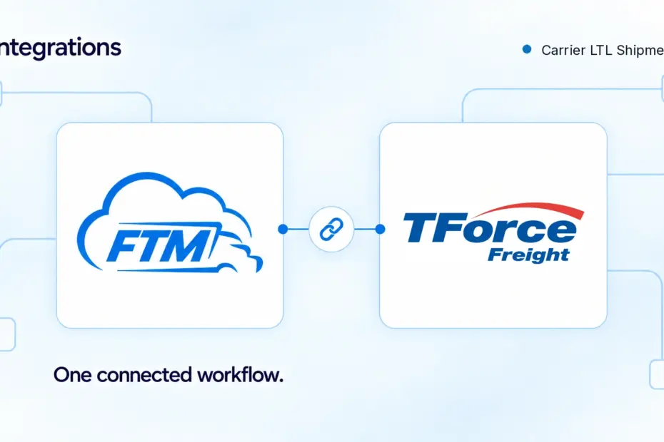 FTM integration with TForce for LTL shipments